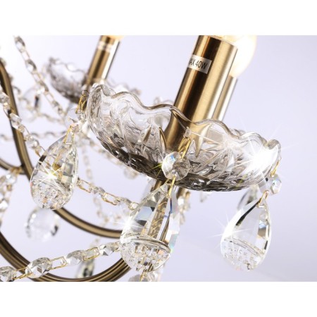 Suspicious classic chandelier with crystal Ambrella Light, Classic, TR4950, 8HE14, Bronze Color-5