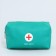 Patch of artificial leather "FIRST AID KIT", 14*10*5 cm, green color