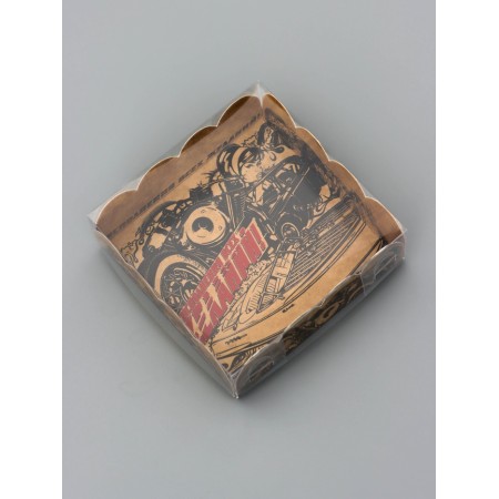 Cookie box, confectionery packaging, "fulfillment of desires", 9 x 9 x 3 cm-1