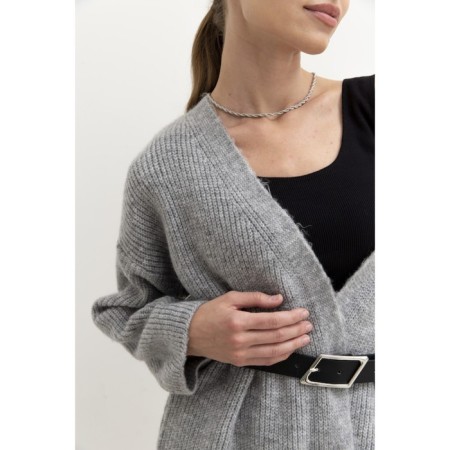 Cardigan female, size m, color gray 62049-2