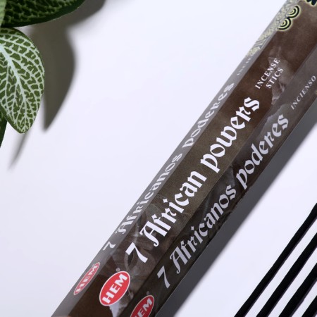 Incense Hem "7 African Powers. 7 African forces", 20 wands in packaging, hexagon-1
