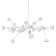 Suspended chandelier Mantra Adn, Led, 3960lm, 3000k, 350 mm, matte white color