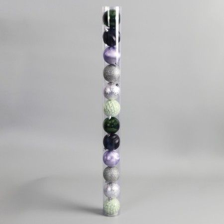 Set of balls plastic D-6 cm, 12 pcs "Isis" Mix-1