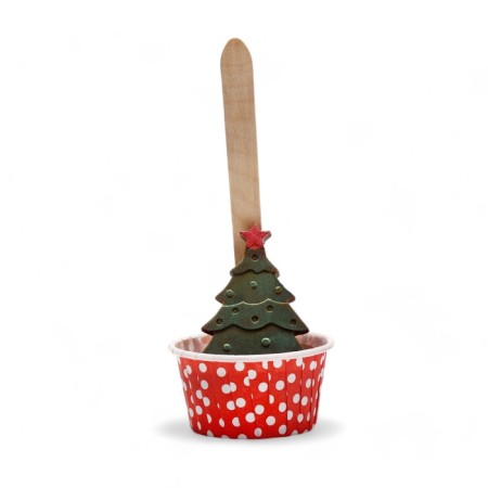 New Year. Figure chocolate "Hot chocolate with marshmallow" New Year tree ", 65 g-1