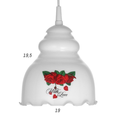 Lamp Bayerlux "Elena" 1 lamp E27 60 W milk (Fig. Mix)-3