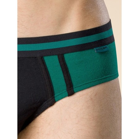 Men's panties, size 52, gray, black, 2 pcs-5
