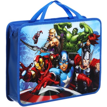 Plastic folder with A4 handles, on lightning, 75x330x260 mm, Avengers-4