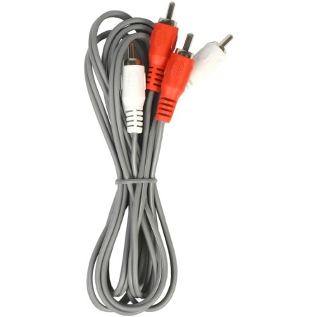 Audio/video cable Smartbuy, 2xrca (M) -2xrca (M), 5 m, gray-1