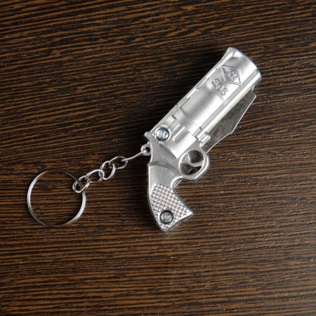 Folding knife, keychain "Revolver" 9.5 cm, mix, handle plastic-5