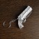Folding knife, keychain "Revolver" 9.5 cm, mix, handle plastic
