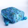 Baby backpack on lightning, 2 outer pockets, blue color