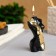 Figure candle "Women's Body No. 1" Black with a whip 9cm