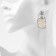 Earrings with pearls "bead" captivity, color silver