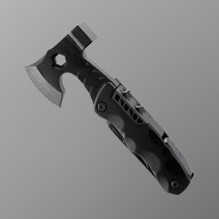 Multitula with an ax, blue-1