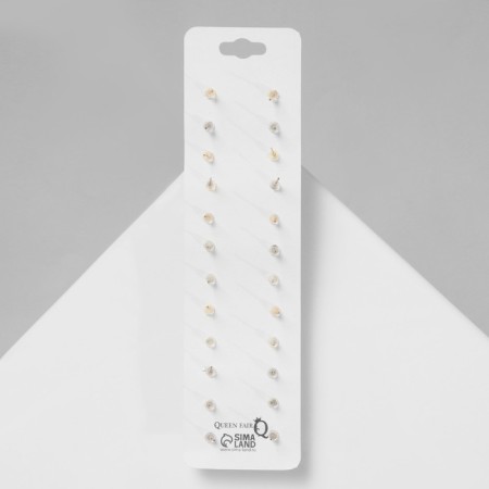 Pusets 12 pairs Onear, carefree, white-red color in gold-2