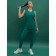 Sports women's leggings, size XS, emerald color