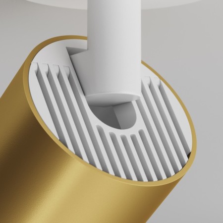 Technical C049CL-U-1WMG, 1xGU10, 10W, 5.2x5.2x12.5 cm, white and matte gold color-4