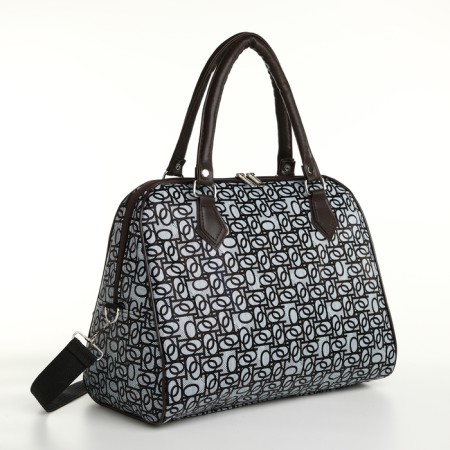 Road bag with lightning, black/white color