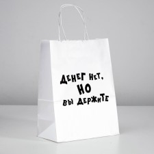 Gift package with jokes “There is no money, but you are holding”, 24 x 14 x 30 cm