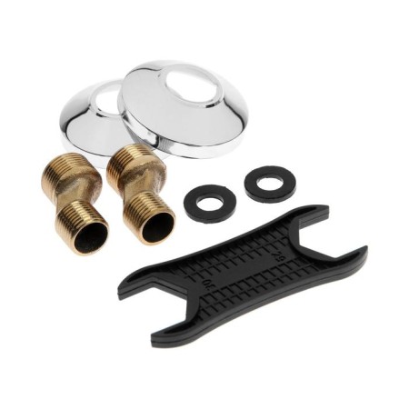 Everest bathtub B22-021, straight flat spout, with a shower set, chrome-5