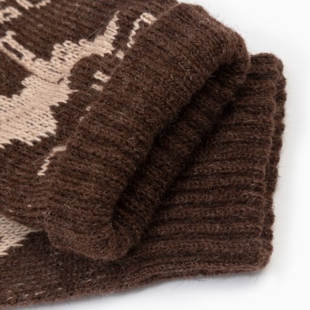 Women's socks, brown color, size 23-25-2