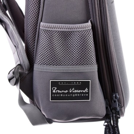 Frame backpack 38 x 30 x 20 cm, Bruno VisConti, Air Force, Gray-3