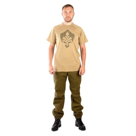 T-shirt Orion Shield, cotton, beige, rr XS-2