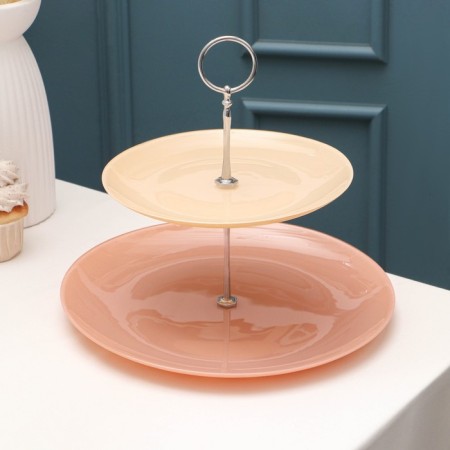 The eve of the ivory. Corals ", glass, binarian, d = 21/28 cm