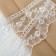 Lace on a grid, 40 mm × 11 ± 1 m, white color