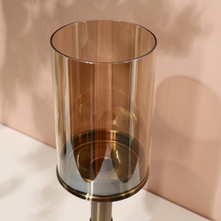Climber metal, glass "Prince" per 1 candle 12.5 x 12, 5 x 36.5 cm-6
