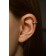 Earrings "Kuffs" cuffs, set of 5 pcs., Colored in silver