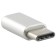 Red Line adapter with MicroUSB on Type-C, silver
