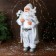 Santa Claus "with a Christmas tree with balls and gifts" 60 cm, silver