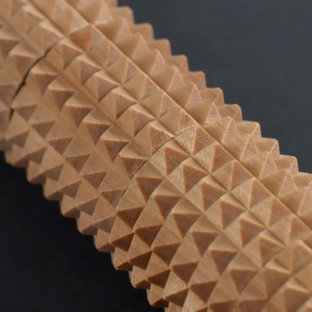 The massage "Skating" for the back, d = 4 × 42 cm, wooden, with spikes-2