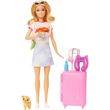 Doll "Barbie. Travel ", with a pet and accessories for travel-2