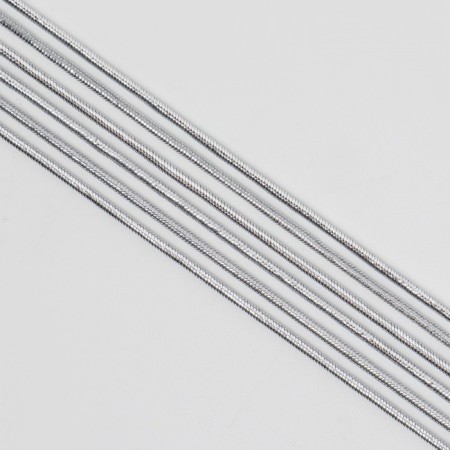 Hair threads, 90 cm, 6 pcs, silver color-2