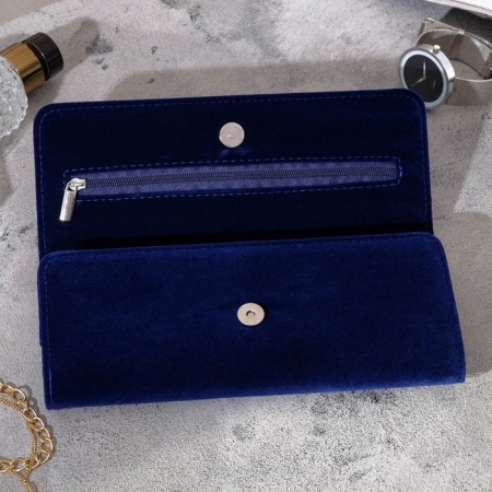 Organizer for storing jewelry twisting "clutch" 22 × 28 cm, blue color-6