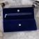 Organizer for storing jewelry twisting "clutch" 22 × 28 cm, blue color