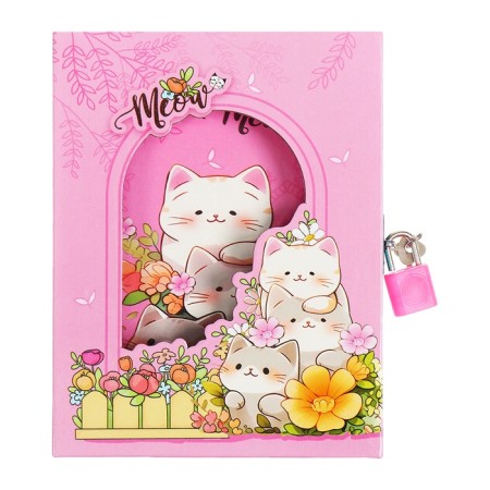 Gift notebook, 45 sheets, line, on the castle of the cats (16.3x12.7cm)-5