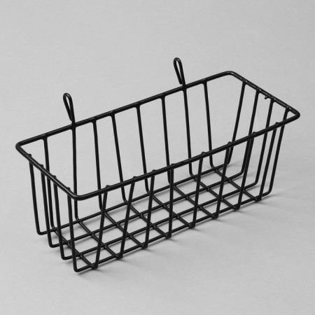Basket on a grid, 23 × 10 × 9 cm, black color-1