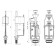 Reinforcement for flush tanks "Any Plast" WS3550, with lower eyeliner 1/2, 2 modes, white