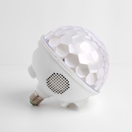 Light device "Crystal ball" 16 cm, E27, speaker, remote control, glow RGB-2