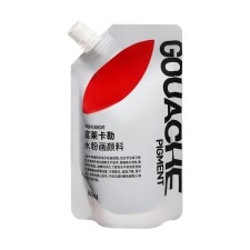 Gouache artistic 300 ml, in Doy-pack with a lid, red