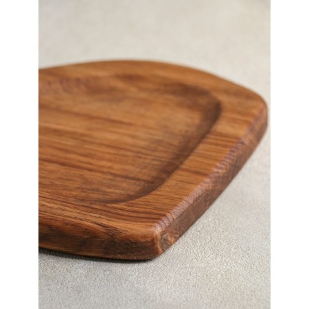 Board for feeding "Bone", 29 × 17 × 2 cm, natural oak-6
