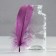 A set of goose feathers 13-18 cm, 20 pcs, dark purple