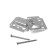 Kleimer Lom, No. 2, without coverage, with nails, 100 pcs