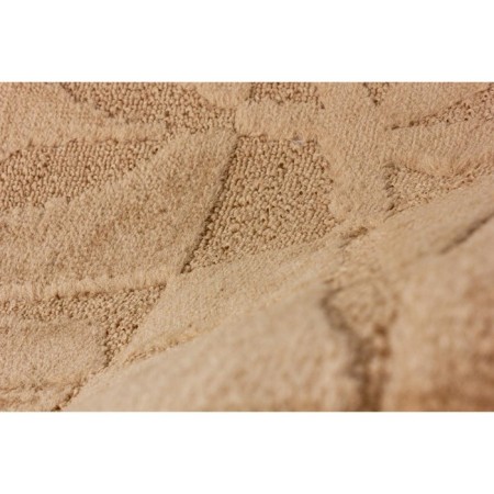 A set of bathroom mats "Lavr", 2 pcs: 50 x 80 cm, 55 x 55 cm, beige color-3