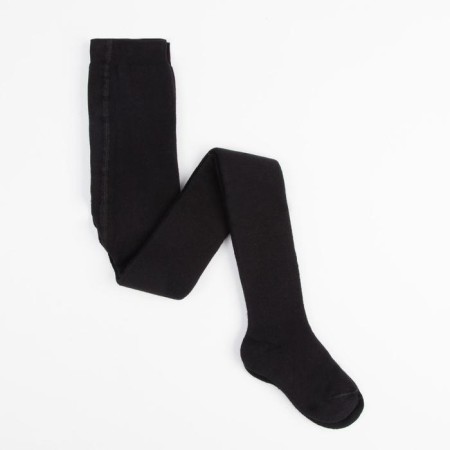 Pantyhose children's terry, black color, height 140-146 cm