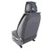 Front seats Car Performance, 2 pcs, alcantara, rhombus, black-gray