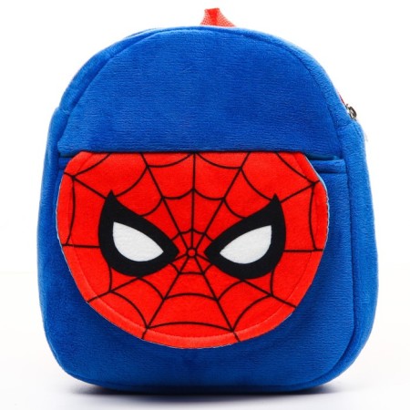 Blue backpack, with a zipper, with a pocket, 19 x 22 cm "Spider-Men", Spider-Man-2